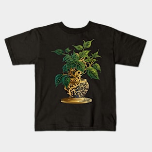 Golden Pothos Bonsai Kids T-Shirt